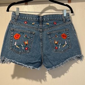 Ladies embroidered jean shorts from Boston Proper